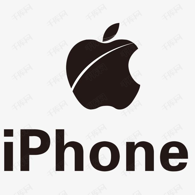 苹果iPhonelogo,iphonelogo 苹果适量logo的素材免抠logoiphone500强矢量黑色苹果图标