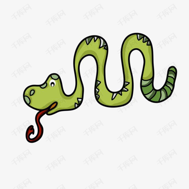 一条小蛇素材图片免费下载_高清卡通手绘png_千库网
