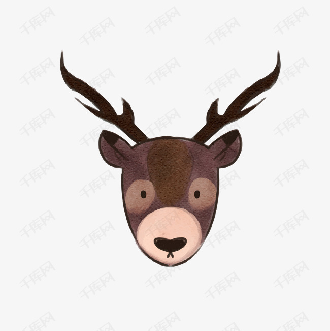 卡通水彩动物头像免抠素材图片免费下载_高清psd_千库