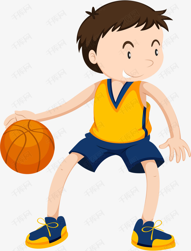 打篮球的卡通男孩的素材免抠打篮球激情篮球篮球运动手拿篮球运球卡通