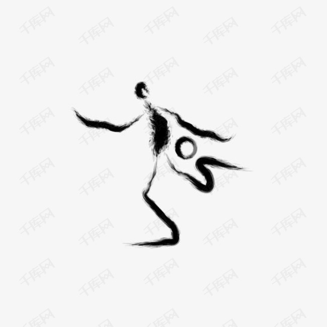 中国风小人水墨画