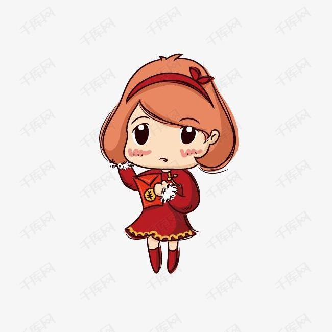 卡通小女孩的素材免抠人物插画卡通人物插画人物小女孩女孩