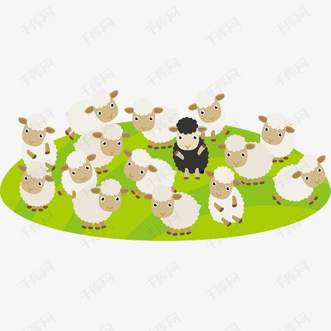 精美草原绵羊设计的素材免抠绵羊设计草原绵羊卡通动物草原绵羊