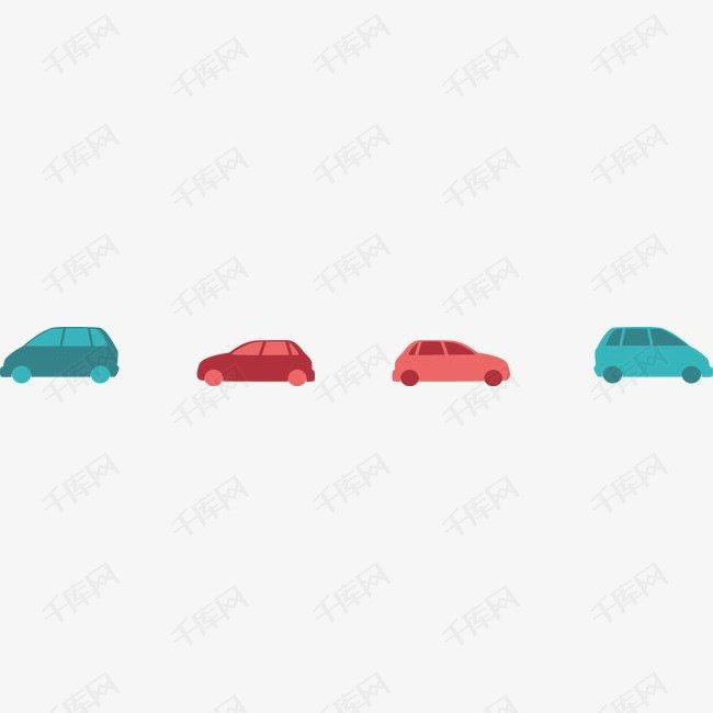 矢量PPT设计创意小汽车图标素材图片免费下载