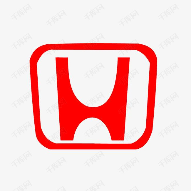 红色简约装饰东风本田logo