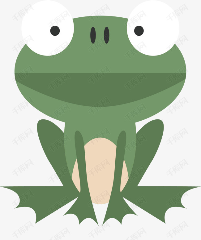 矢量图水彩卡通可爱青蛙素材图片免费下载_高清psd_千