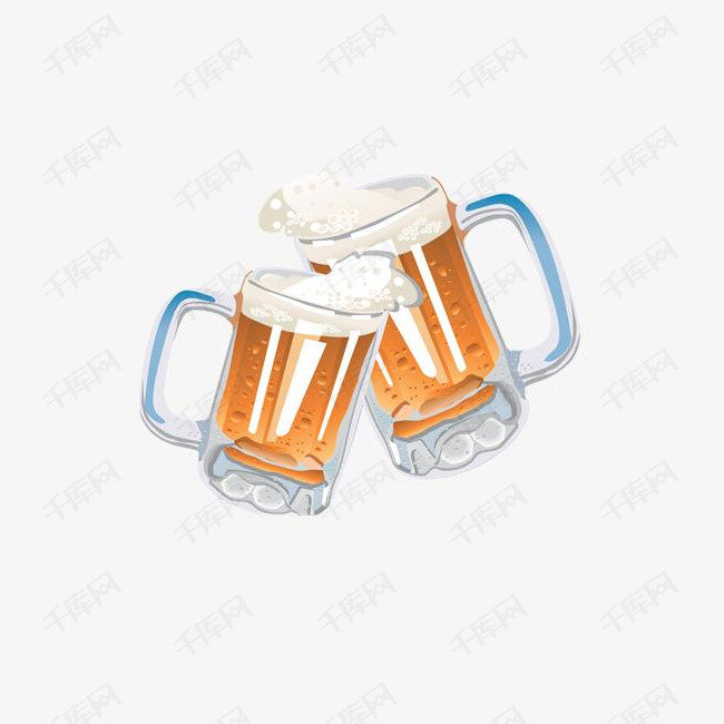 卡通啤酒杯
