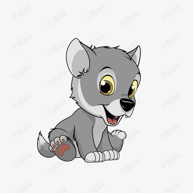 卡通小狼png下载的素材免抠卡通小狼动物卡通动物小动物可爱动物