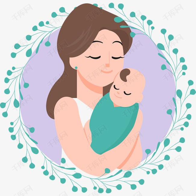 孩子的妈妈的素材免抠母亲节美丽妈妈母爱幸福可爱小孩抱着孩子的妈妈