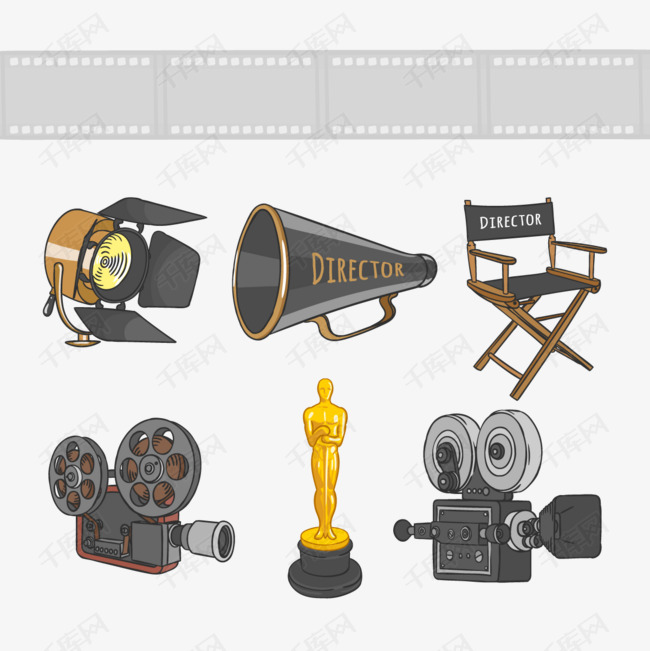 矢量电影元素的素材免抠