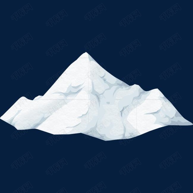 白色的冰山的素材免抠冰山覆盖北极