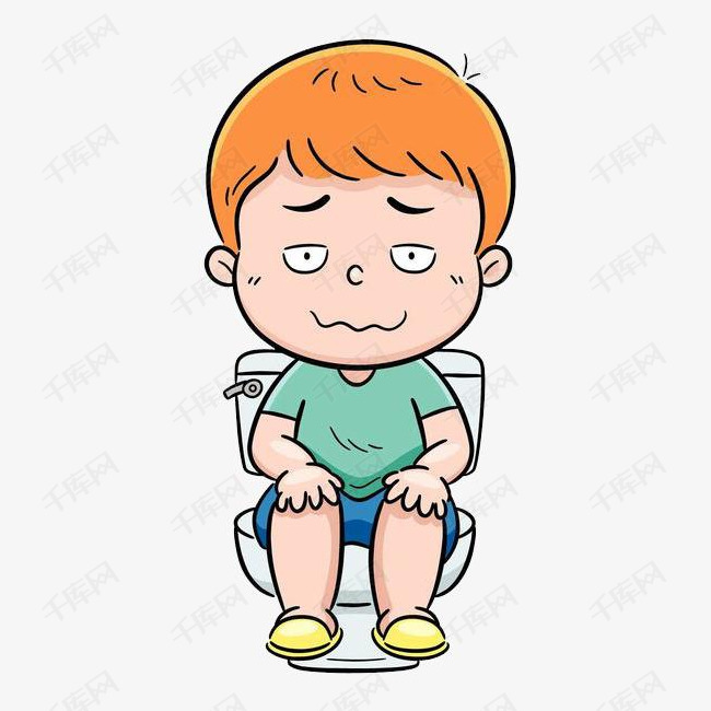 正在蹲马桶的男孩素材图片免费下载_高清png