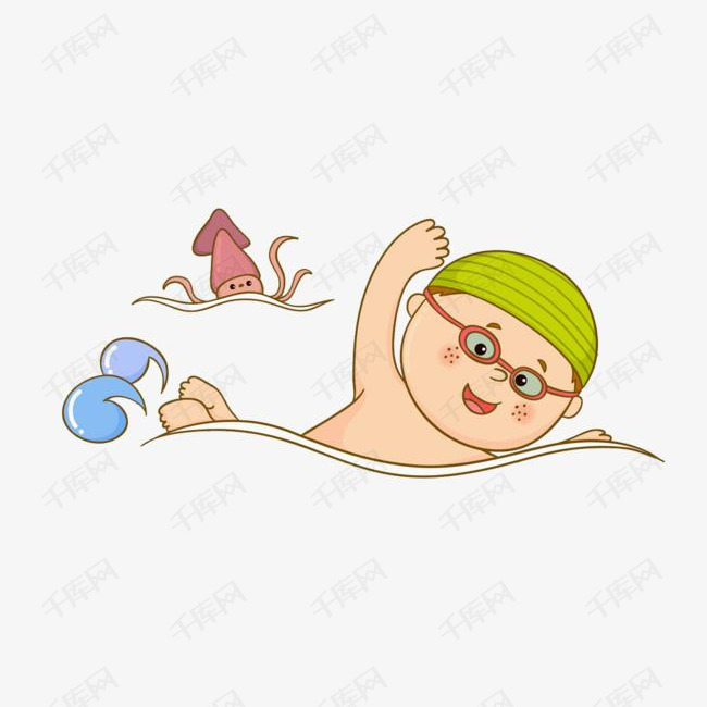 游泳的男人