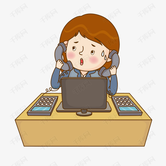接电话的女人场景图