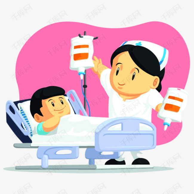卡通医院患者输液管素材图片免费下载_高清p