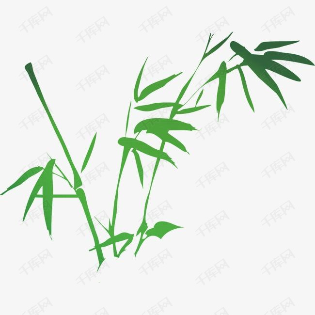 手绘竹子