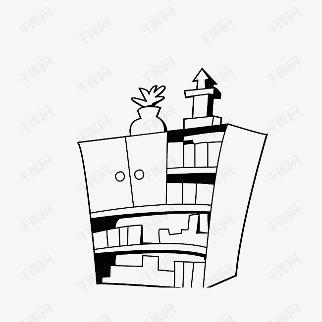 书架简笔画