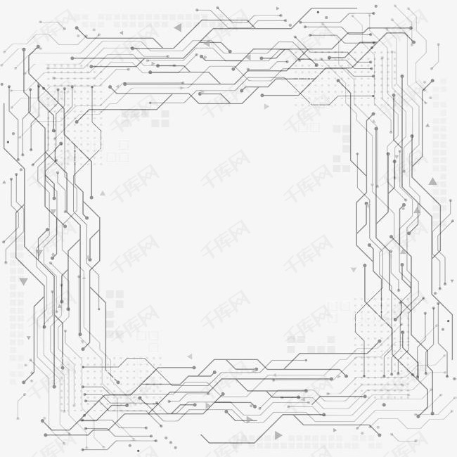 灰色科技感几何线条