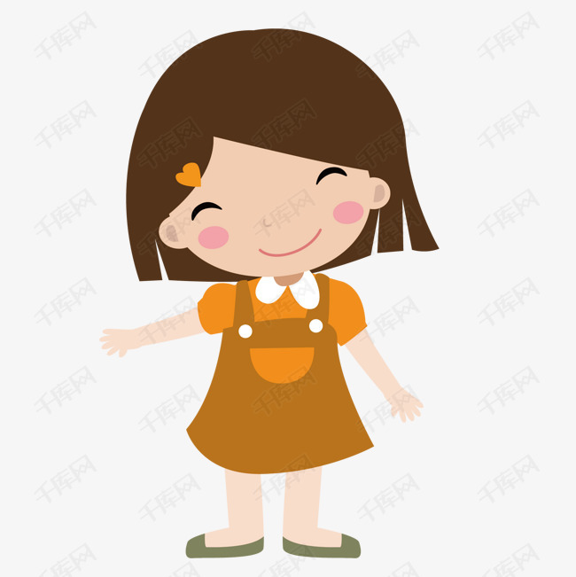 卡通女孩素材图片免费下载_高清psd_千库网(图片编号