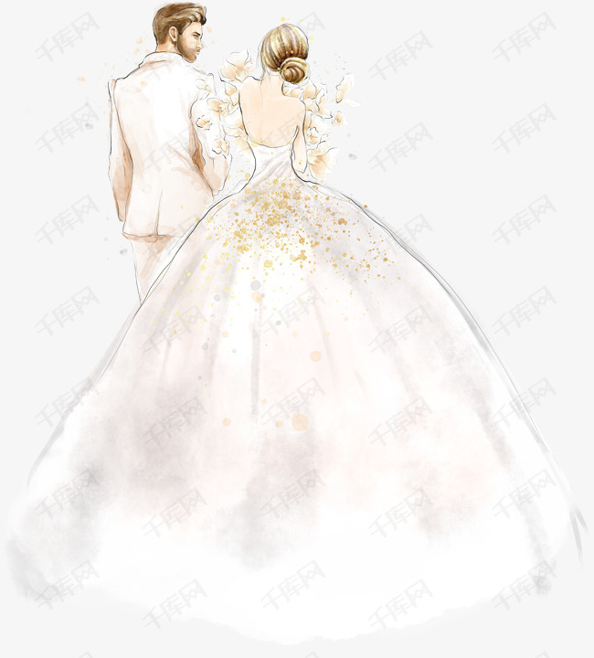 婚纱卡通人物_情侣头像卡通婚纱(3)