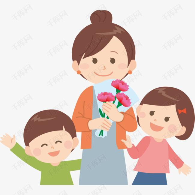 母亲节幸福一家人的素材免抠一家人母亲节母爱母亲节快乐妈妈幸福一家