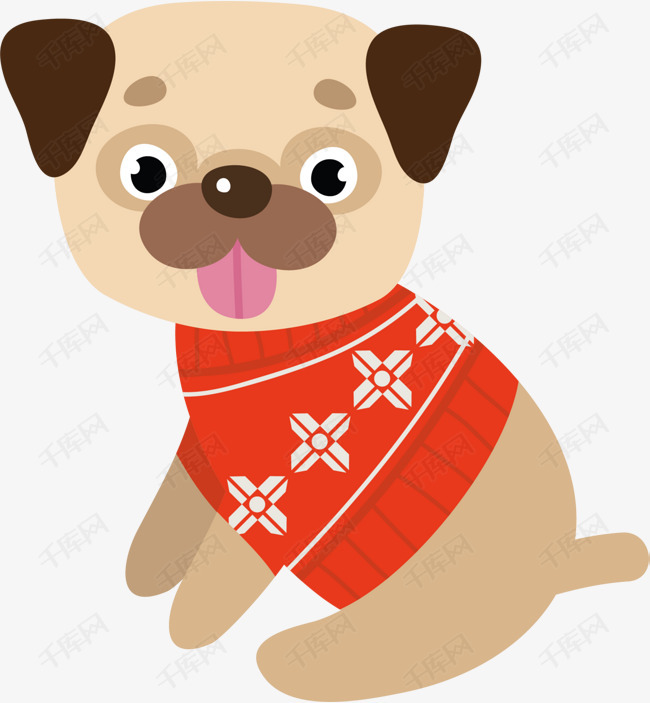 狗年吐舌头的小狗
