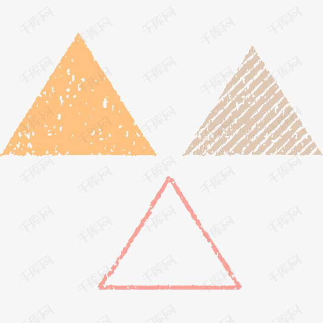 抽象手绘三角形的素材免抠三角形边框多边形边框科技抽象抽象几何圆形