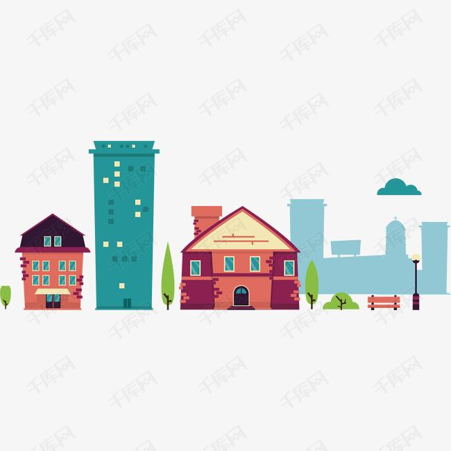 建筑房屋矢量图