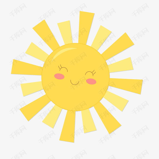 卡通微笑的太阳矢量图的素材免抠矢量图太阳微笑阳光卡通黄色