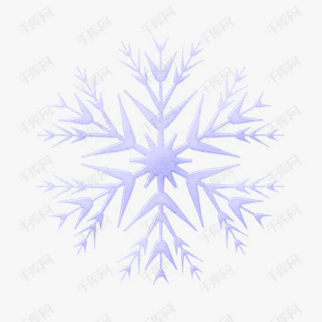 雪花素材的素材免抠雪花紫色圣诞冬天