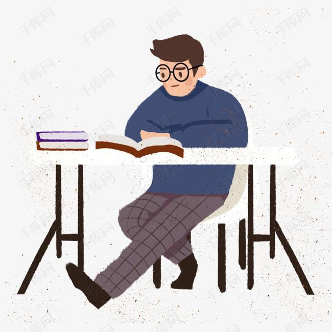 卡通手绘学习的大学生