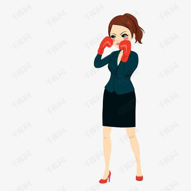 女人跆拳道商务                                           上班族