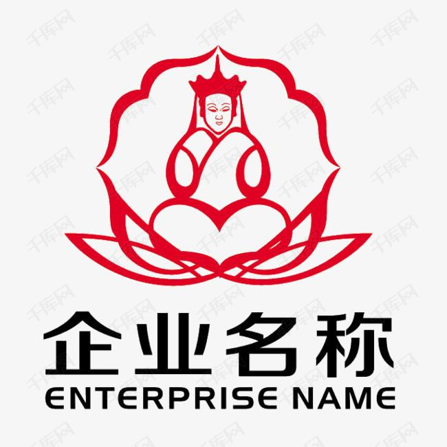 佛教logo企业logo的素材免抠佛教标志设计图标图案平面
