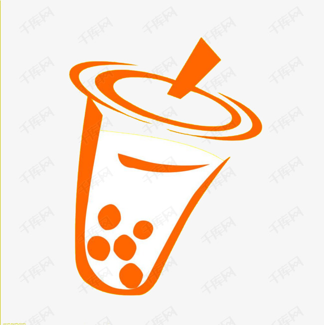 奶茶杯插画的素材免抠奶茶杯珍珠奶茶卡通手绘插画饮料
