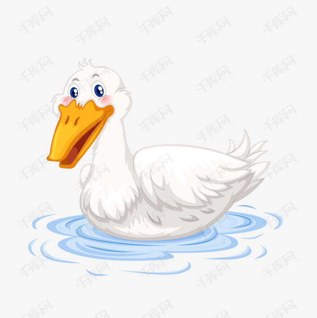 白色水面大白鹅游泳素材图片免费下载_高清装