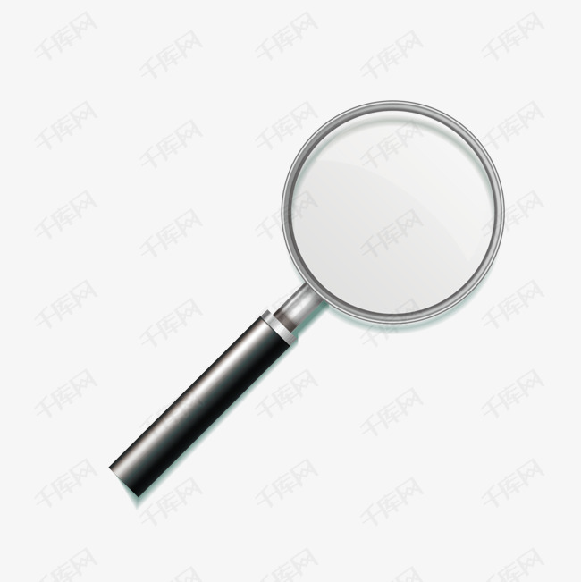 矢量手绘放大镜的素材免抠