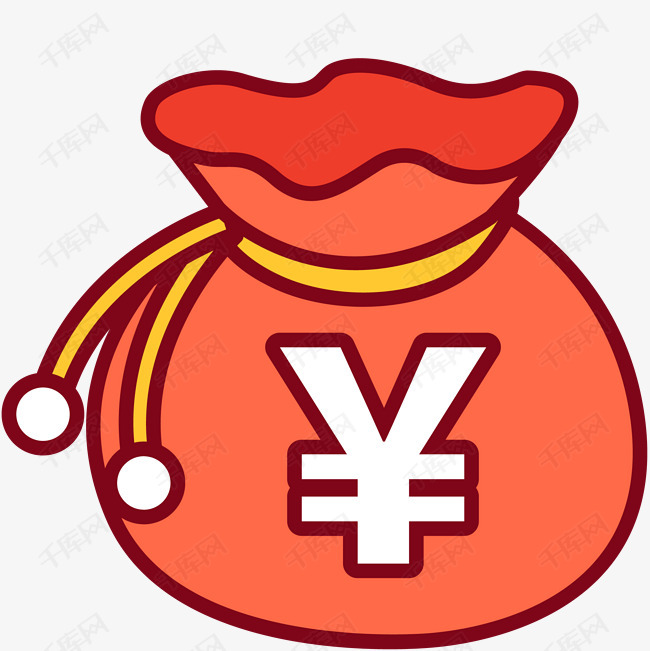 矢量装饰钱袋素材