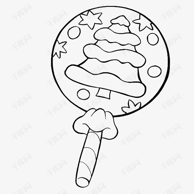 棒棒糖食物简笔画