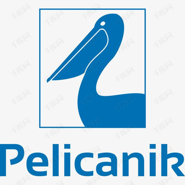 pelicanik标志矢量图