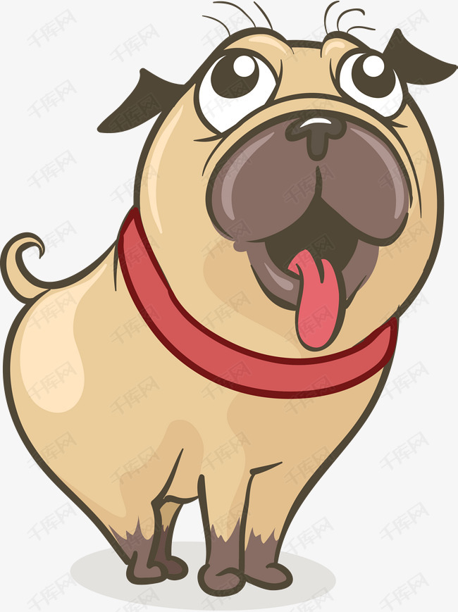 矢量卡通狗狗素材图