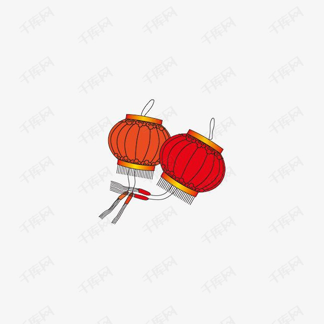 春节鞭炮png素材图片免费下载_高清装饰图案png_千库