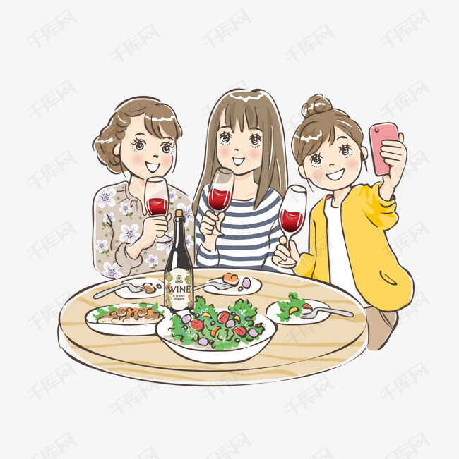 吃饭自拍png下载的素材免抠吃饭自拍卡通人物人物介绍矢量人物人物