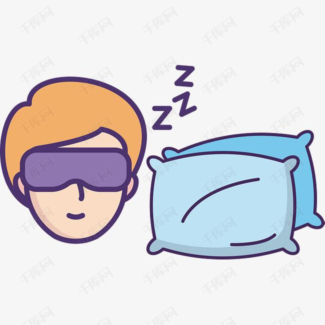 世界睡眠日眼罩卡通图标