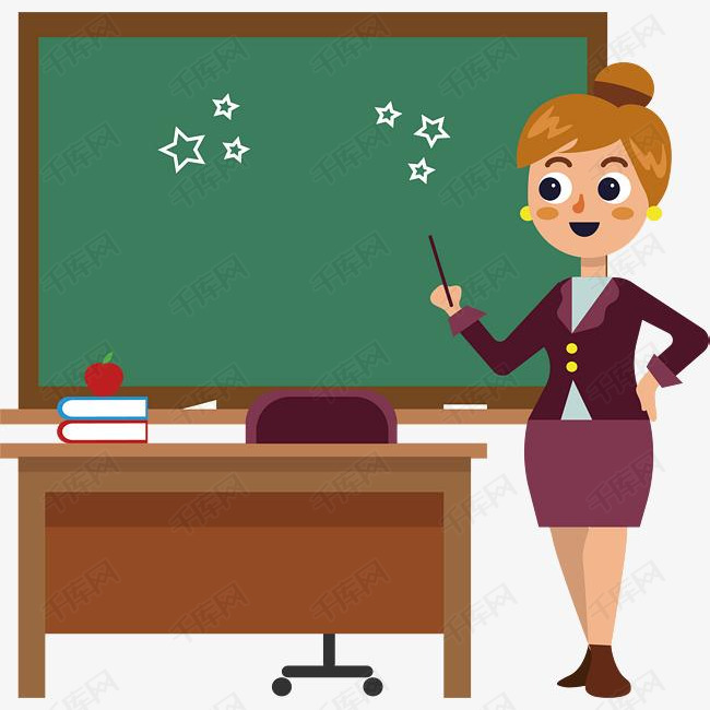 课堂的女老师的素材免抠矢量png老师女老师讲课新学期好好学习