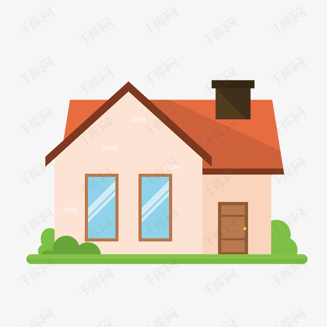 卡通设计简约房屋的素材免抠卡通房屋建筑物房子楼房创意