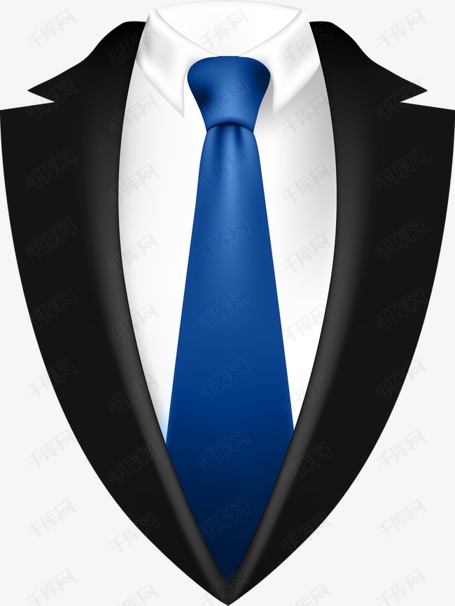 装饰男士蓝色领带西服素材图片免费下载_高清