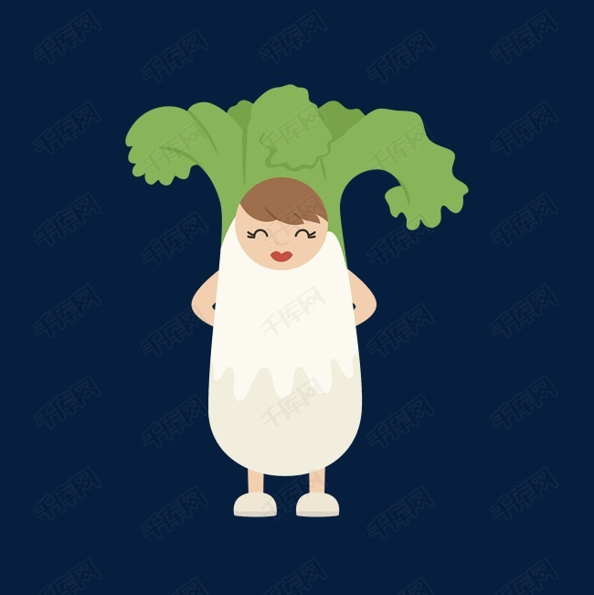 白菜宝宝矢量素材