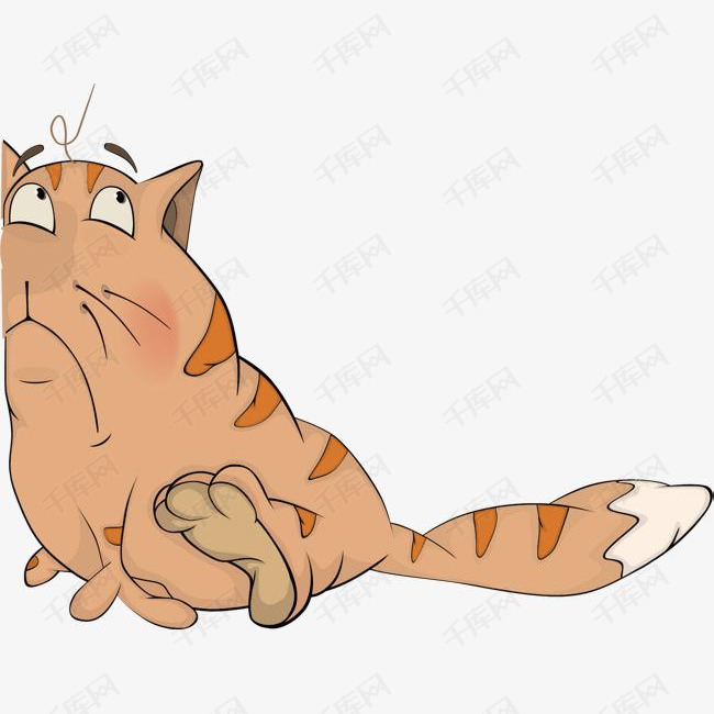 矢量图搞怪的老虎的素材免抠卡通手绘动物彩色可爱食肉动物创意