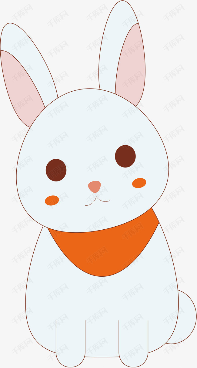 呆萌可爱小兔设计的素材免抠小兔设计呆萌小兔动物可爱呆萌兔子