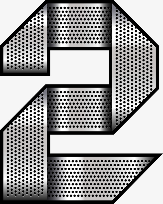 创意数字2字体设计